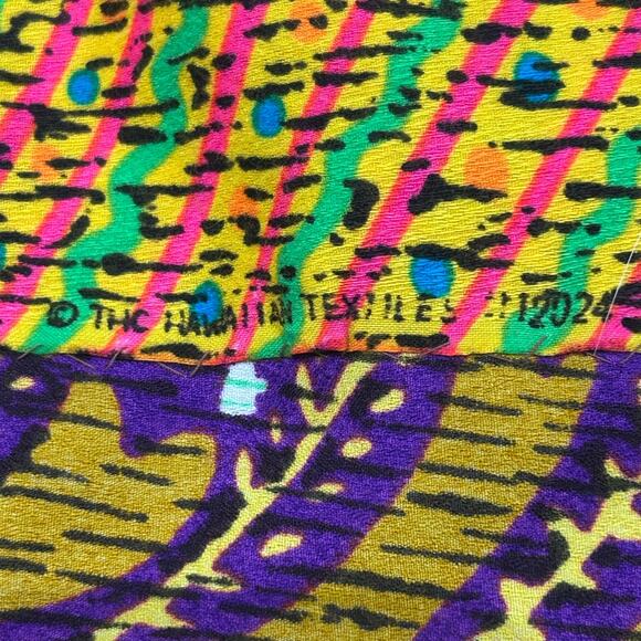 Vintage 1970s Hawaiian Neon Floral Maxi Skirt Bright Purple Boho / Women’s XS - - Picture 4 of 4